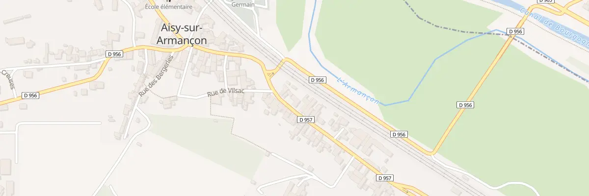 Plan du 20 Rue Marthe Saillard à Aisy-sur-Armançon