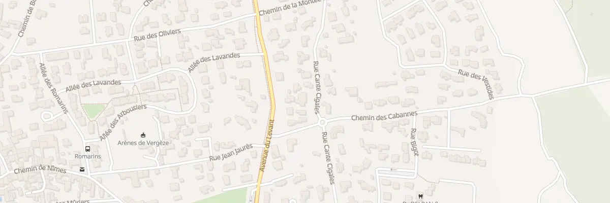 Plan du 239 Rue Cante Cigale à Vergèze