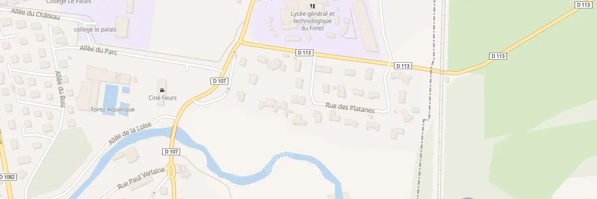 Plan du 3 Rue des Platanes à Feurs