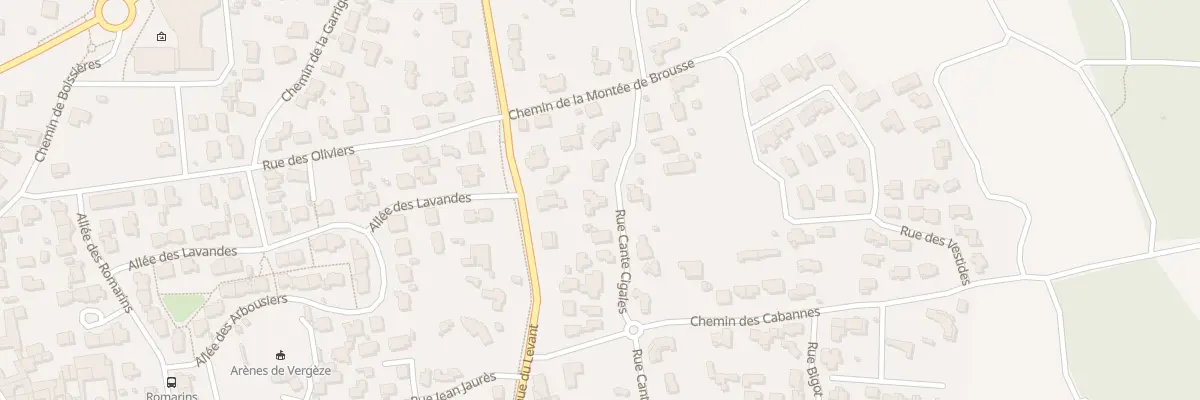 Plan du 333 Rue Cante Cigale à Vergèze