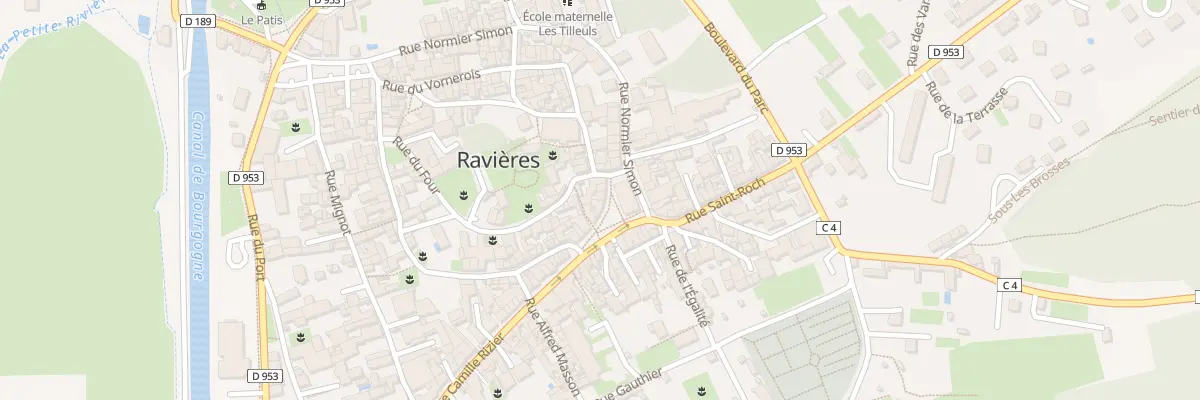 Plan du 10 Pl de l’Hôtel de Ville à Ravières