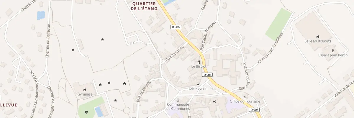 Plan du 2 Rue Tictonne à Saulieu