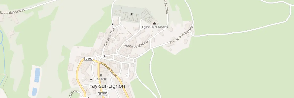 Plan du 27 Rue de la Basse Ville à Fay-sur-Lignon