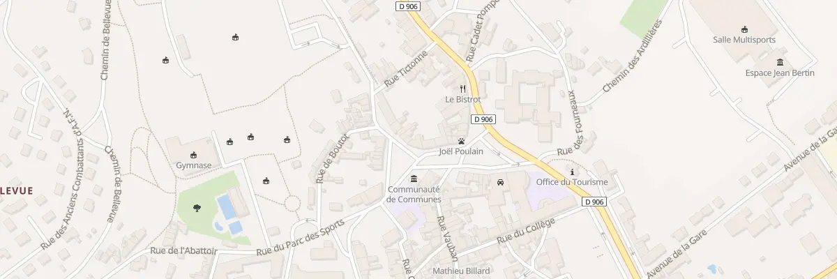 Plan du 8 Pl Charles de Gaulle à Saulieu
