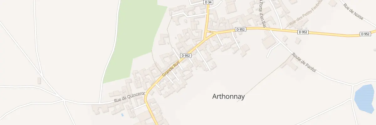 Plan du 27 Gr Grande Rue à Arthonnay