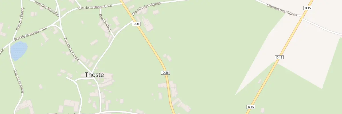 Plan du 12 Rte d’Epoisses à Thoste