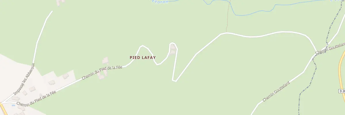 Plan du 250 Che du Pied de la Fée à Lay