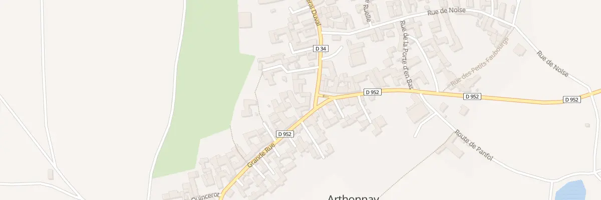 Plan du 18 Rue du Centre à Arthonnay