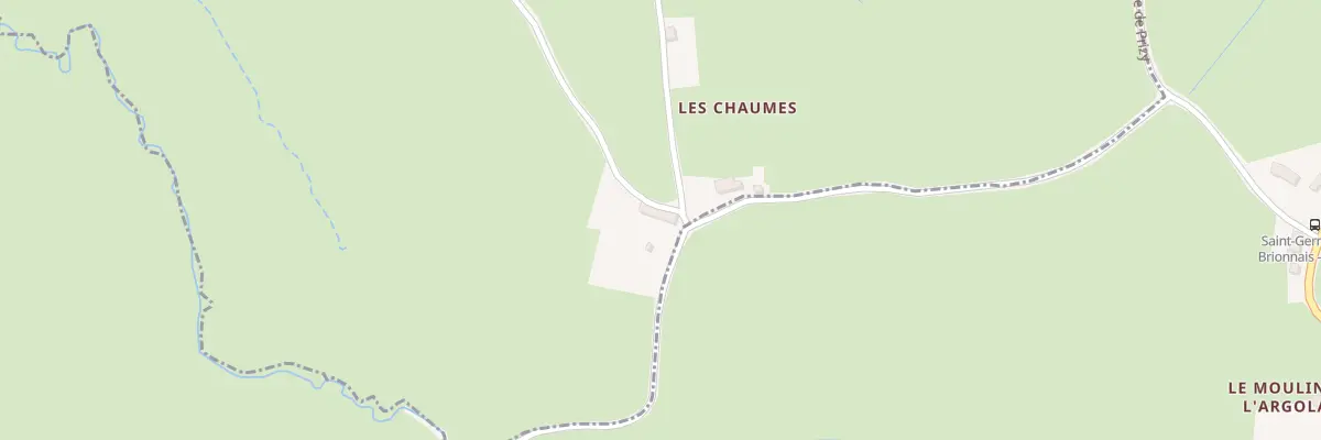 Plan du 5032 Les Chaumes à Prizy