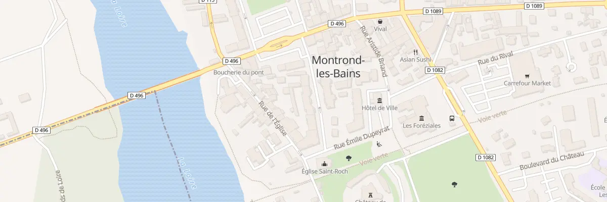 Plan du 89 Rue Victor de Boissieu à Montrond-les-Bains