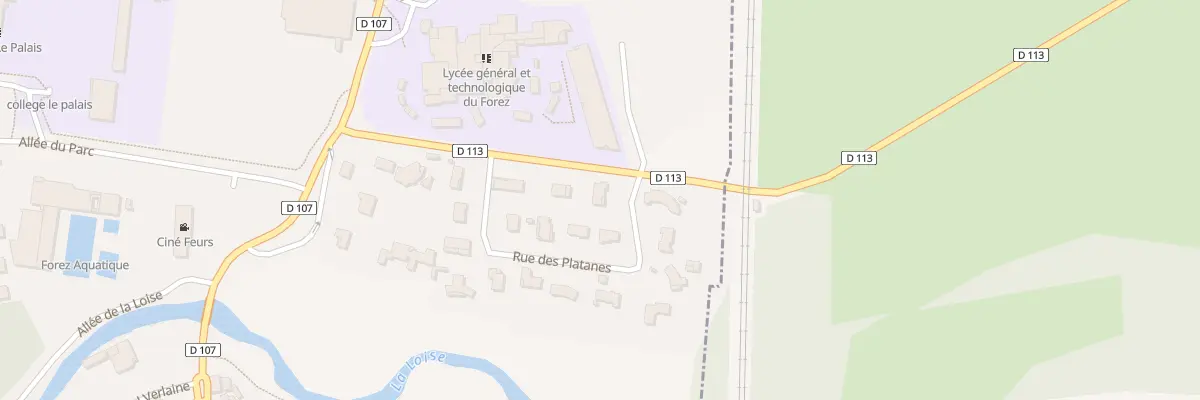 Plan du 13 Rue des Platanes à Feurs