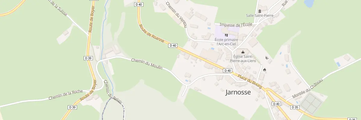 Plan du 141 Rte de Roanne à Jarnosse
