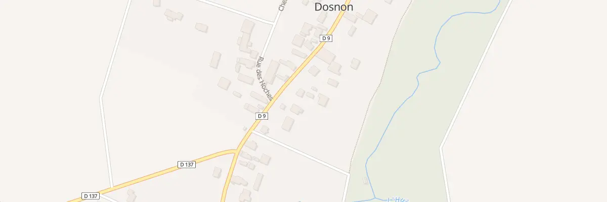 Plan du 23 Rue de la Lhuitrelle à Dosnon