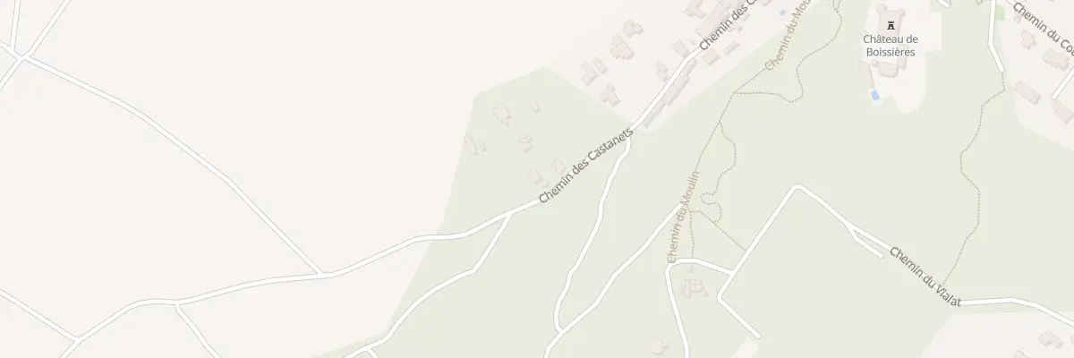 Plan du 338 Che des Castanets à Boissières