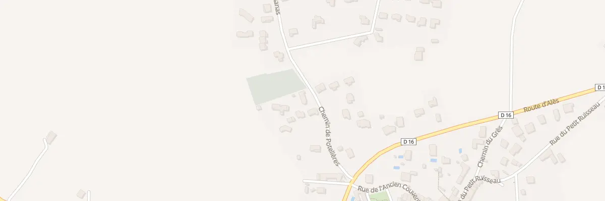 Plan du 166 Che de Potelières à Allègre-les-Fumades