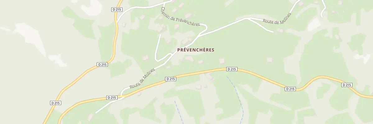 Plan du 5133 Prevenchere à Borée