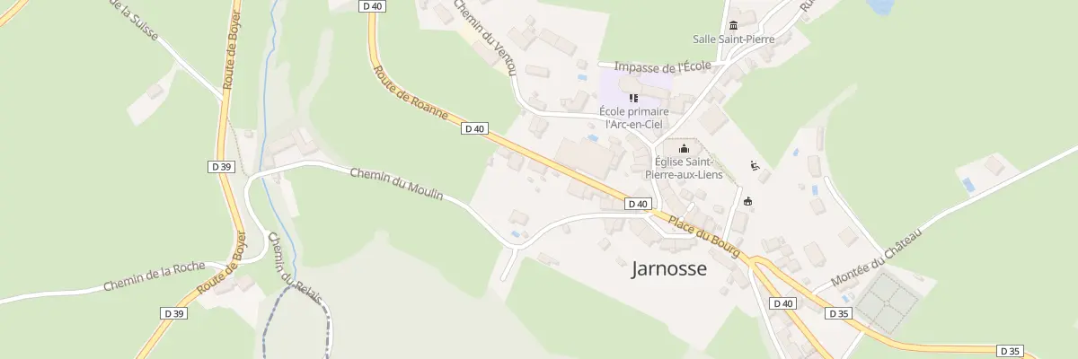 Plan du 109 Rte de Roanne à Jarnosse