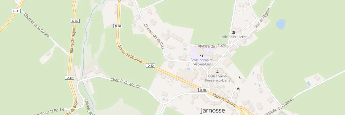 Plan du 174 Che du Ventou à Jarnosse
