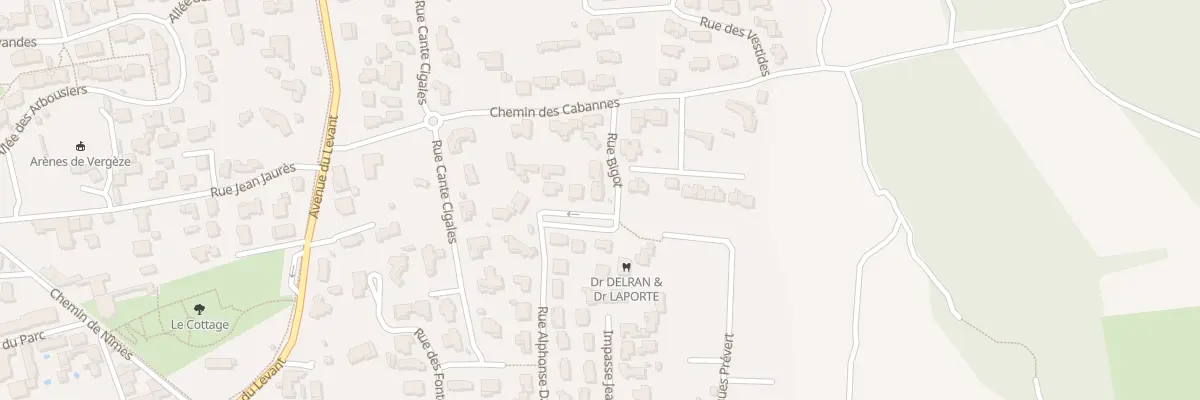 Plan du 18 Rue Bigot à Vergèze