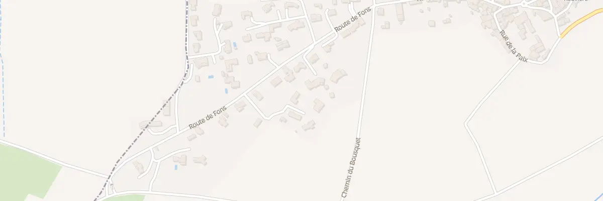 Plan du 267T Rte de Fons à La Rouvière