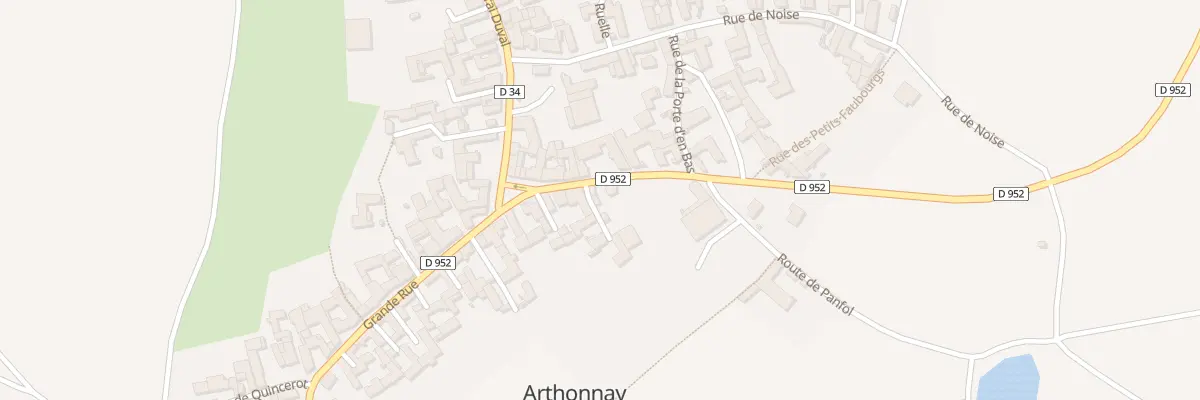 Plan du 3 Gr Grande Rue à Arthonnay
