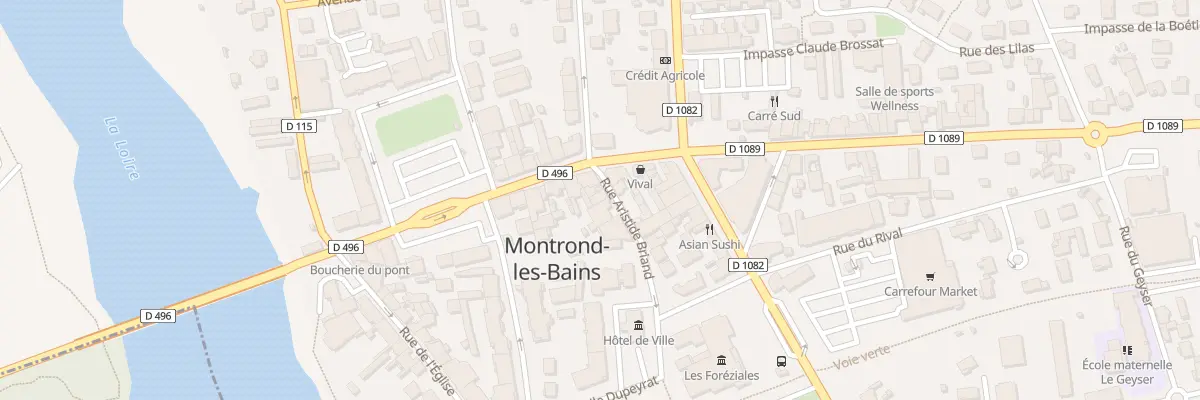 Plan du 24 Rue Aristide Briand à Montrond-les-Bains