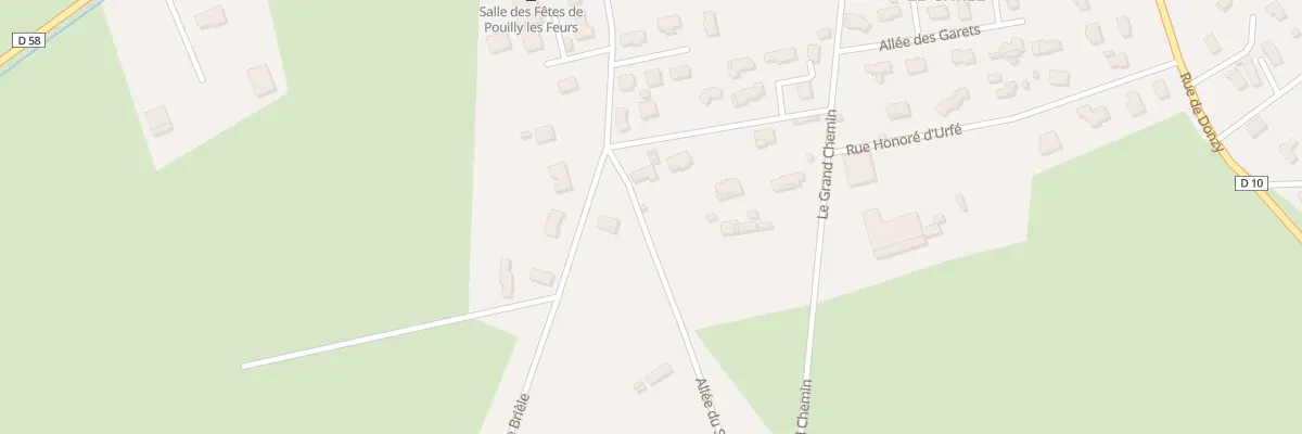 Plan du 35 All du Stade à Pouilly-lès-Feurs