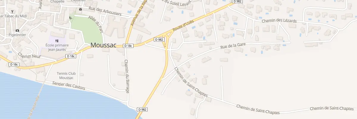 Plan du 5225 Font Servas Ouest à Moussac