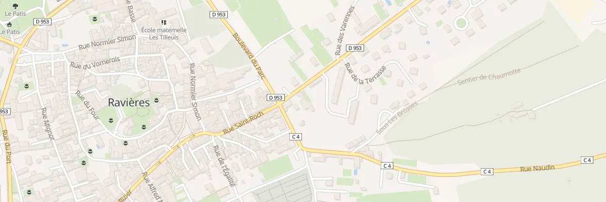 Plan du 6 Rte de Châtillon à Ravières