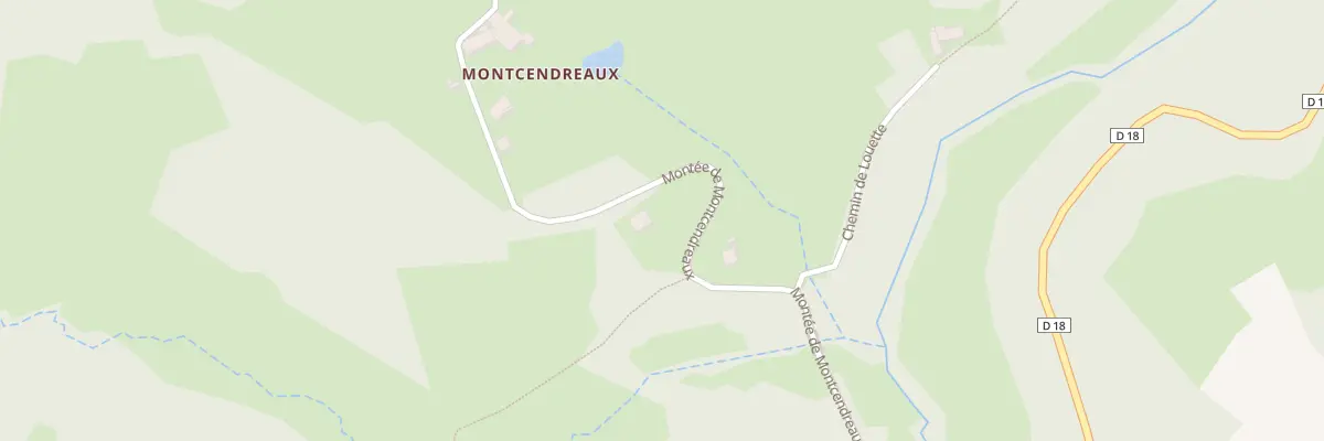 Plan du 645 Mte de Montcendraux à Saint-Jeures