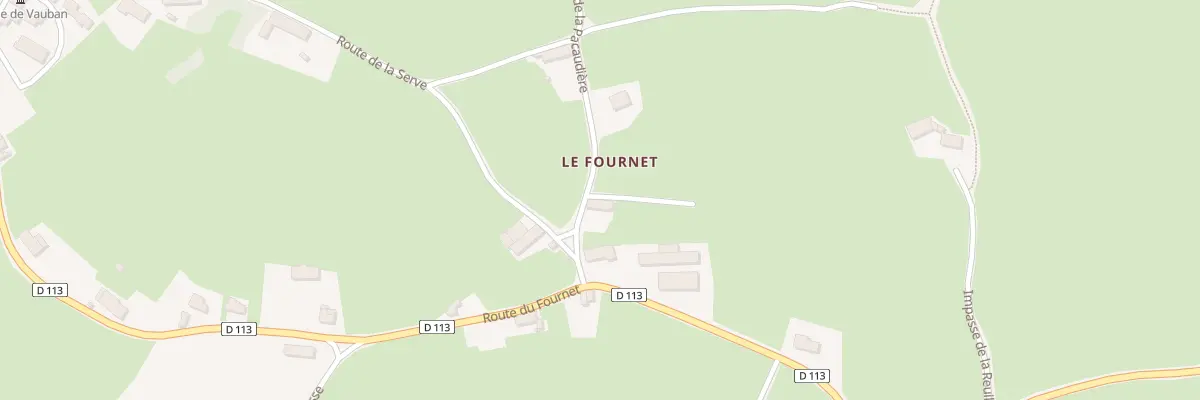 Plan du 1315 Che de la Pacaudière à Vauban