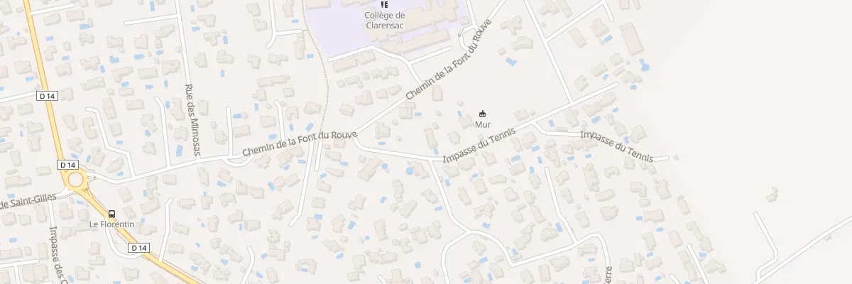 Plan du 100 Che du Serre à Clarensac