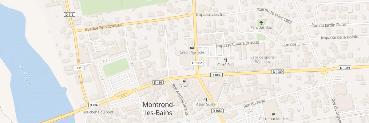 Plan du 1 Av de la Route Bleue à Montrond-les-Bains
