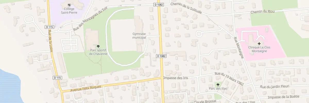 Plan du 233 Av de la Route Bleue à Montrond-les-Bains