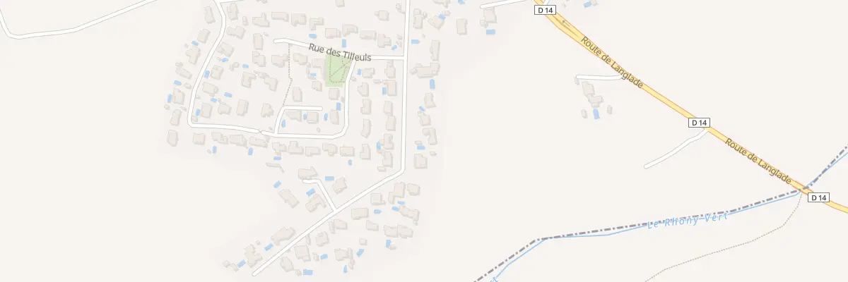 Plan du 435 Che des Garrets à Clarensac