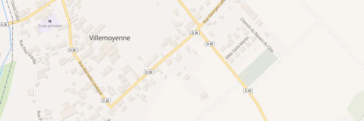 Plan du 20 Rue Georges Lafille à Villemoyenne