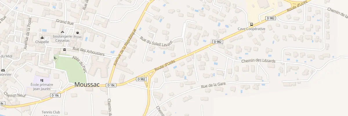 Plan du 5223 Les Clauzels à Moussac