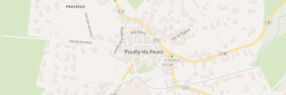 Plan du 5109 Le Bourg à Pouilly-lès-Feurs