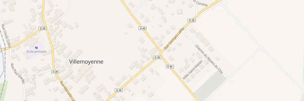 Plan du 29 Rue Georges Lafille à Villemoyenne