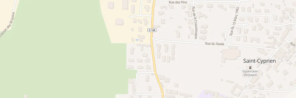 Plan du 21A Rue des Landes à Saint-Cyprien