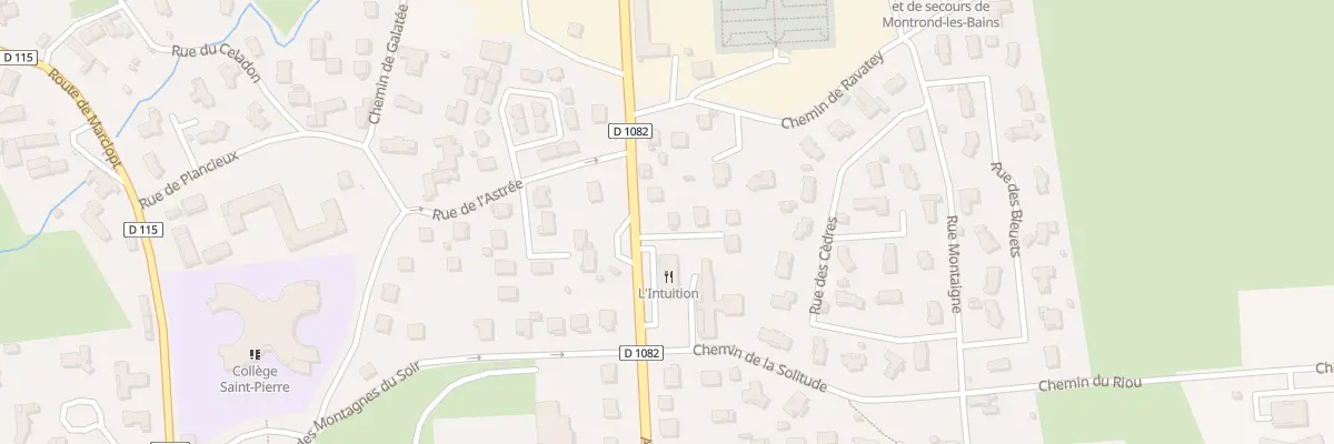Plan du 494 Av de la Route Bleue à Montrond-les-Bains