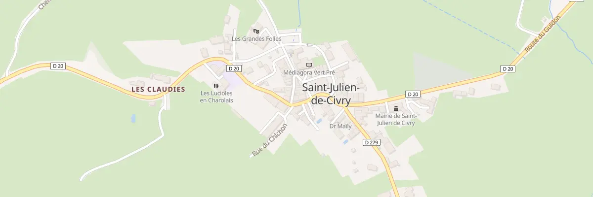 Plan du 24 Rte de Saint Christophe à Saint-Julien-de-Civry