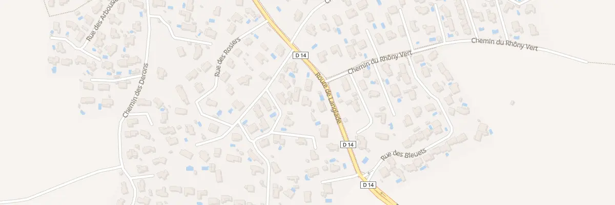 Plan du 1080B Rte de Langlade à Clarensac