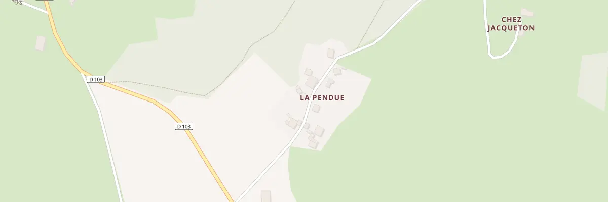 Plan du 202 Che de la Pendue à Saint-Just-la-Pendue
