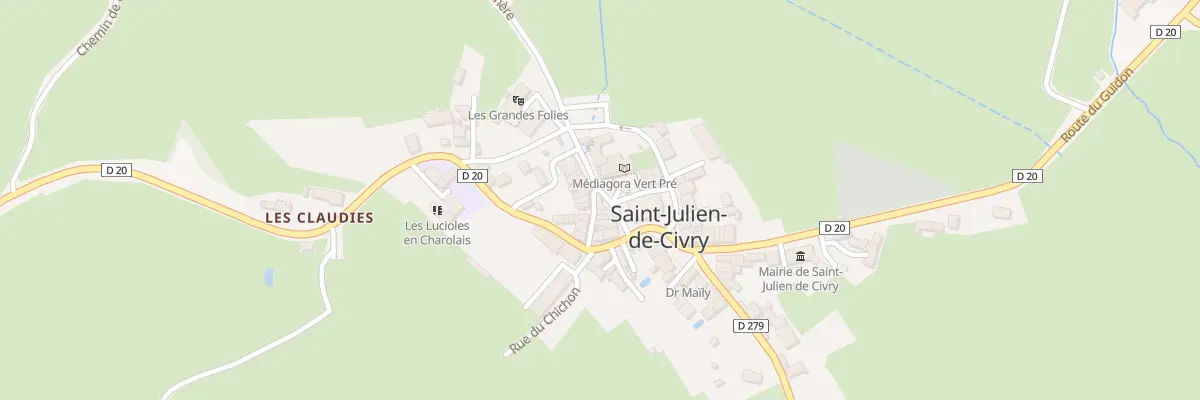 Plan du 33 Rte de Mochère à Saint-Julien-de-Civry