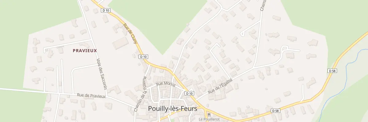 Plan du 36 Che de la Clé à Pouilly-lès-Feurs