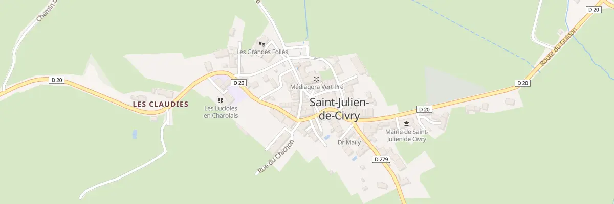Plan du 23 Rte de Mochère à Saint-Julien-de-Civry