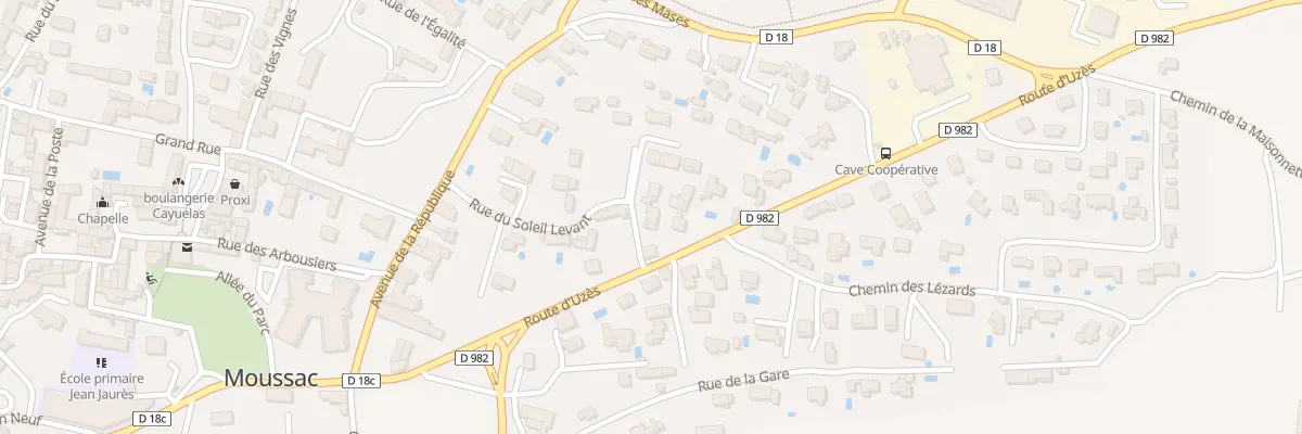Plan du 5496 Rue du Soleil Levant à Moussac