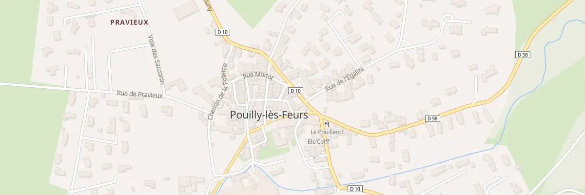 Plan du 5080 Le Bourg à Pouilly-lès-Feurs
