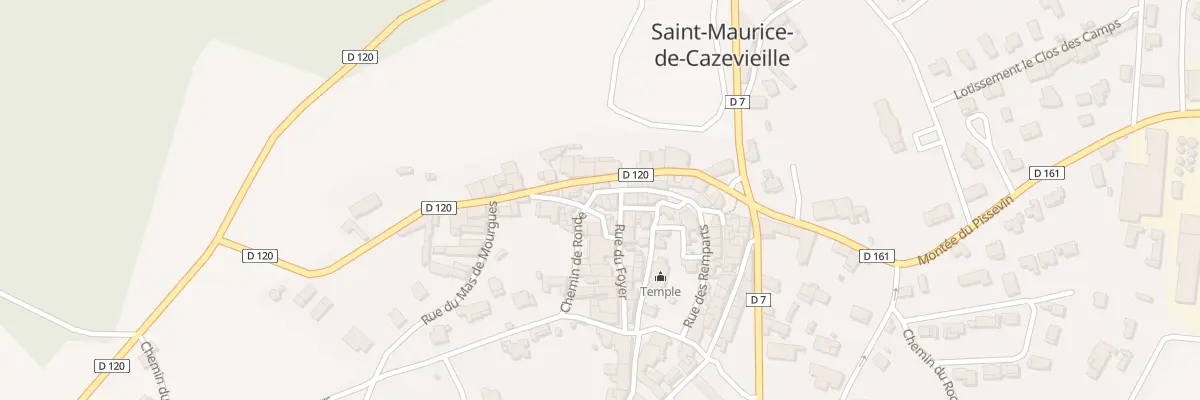 Plan du 8 Mte de Court à Saint-Maurice-de-Cazevieille